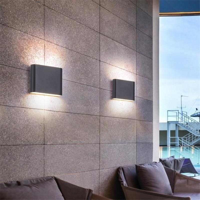 Moderne LED Außenwandleuchte, wasserdicht, nach oben und unten strahlend